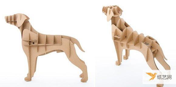 纸板手工制作动物狗